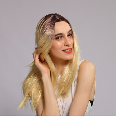 

〖Follure〗Sexy Women Girl Long Yellow Gradient Wig Wavy Curly Synthetic Fashion Wigs Hot