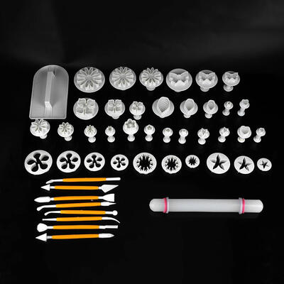 

Greensen 14 Kinds 46PCS Fondant Cutters Molds Cookies DIY Cake Decoration Pastry Baking Decor Tool