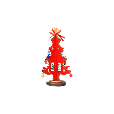 

〖Follure〗Merry Christmas Decor Toy Doll Gift Home Children Kids Santa Snowman Wood Tree