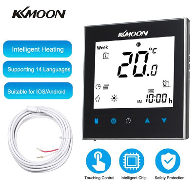 

KKmoon Digital Underfloor Heating Thermostat for Electric Heating System Floor & Air Sensor with WiFi Connection & Voice Control E