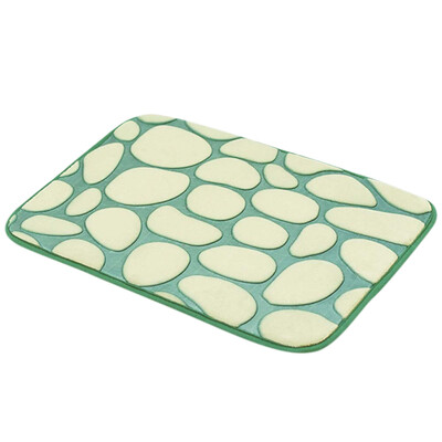 

Gobestart Rugs Pebble Memory Foam Bath Mat Carpet Floor Mats Kitchen Bathroom Carpet Decor