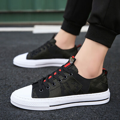 

Autumn new youth canvas shoes Korean version of the trend of leisure Joker shoes spirit society gang cloth shoes tide shoes