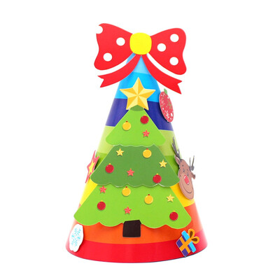 

Tailored Christmas Decorations Cartoon Children Christmas Hat Cardboard Children Hat