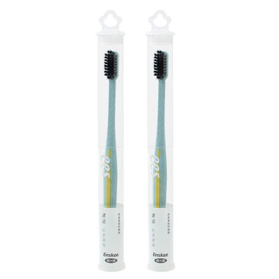 

Sakura Enskee Yi Shi wheat straw brush handle soft hair ankle toothbrush × 2 NO707 color random travel