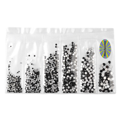 

Gobestart Nail Art Rhinestones Glitter Diamond Crystal Gems 3D Tips DIY Decoration
