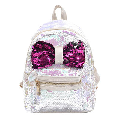 

Shining Sequins Bowknot Women Backpack Girls Small Party Shoulder Schoolbag