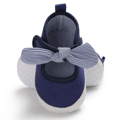 

Baby Infant Kids Girl Bowknot Soft Sole Crib Toddler Newborn Shoes