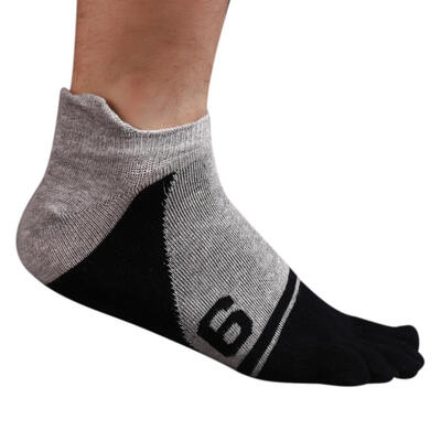 

Men\s Casual Five Fingers Toes Comfortable Sports Soft Cotton Boat Socks