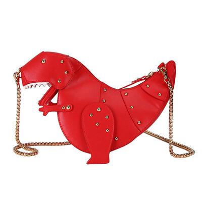 

Rivet Dinosaur Design Women Shoulder Bag Leather Crossbody Messenger Bag