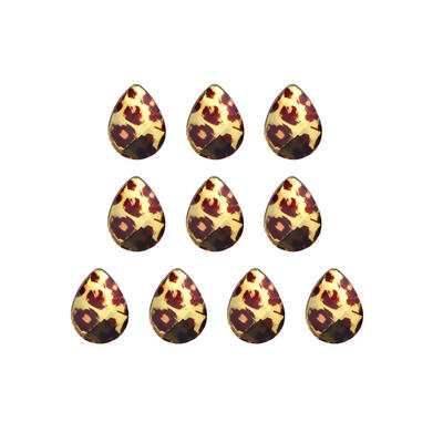 

10pcs 3D Leopard Print Nail Art Rhinestones Rivets ​DIY Manicure Studs Char