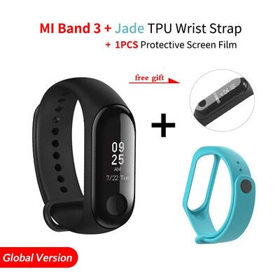

In Stock Xiaomi Mi Band 3 Smart Wristband Fitness Bracelet MiBand Band 3 Big Touch Screen OLED Message Heart Rate Time Smartband