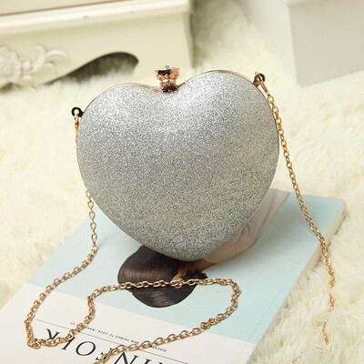 

2017 Fashion Women Heart Pearl Bag Fashion Evening Bag Part Time Must Have Bag Best Shoulder Bag Mobile Phone Case