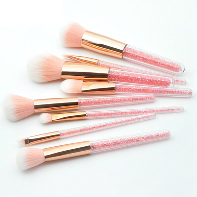 

8pcs Makeup Brushes Set Diamond Shining Shaped Cute Brush Facial Makeup Contour Blush Flat Powder Make Up Brush Pincel Maquiagem