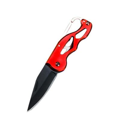 

Multifunction Outdoor Mini Key Ring Cut Camping Stainless Steel Handle Survival Cutter Rescue Tool