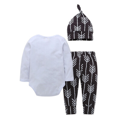

Newborn Baby Infant Boys Letter Print TopsPant 3PCS Outfits Set Clothes