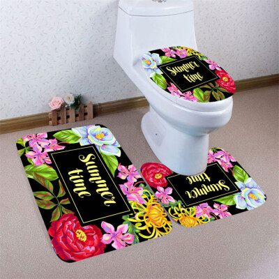 

〖Follure〗3pcs Colorful Pattern Non-Slip Bath Mat Bathroom Kitchen Carpet Doormats Decor