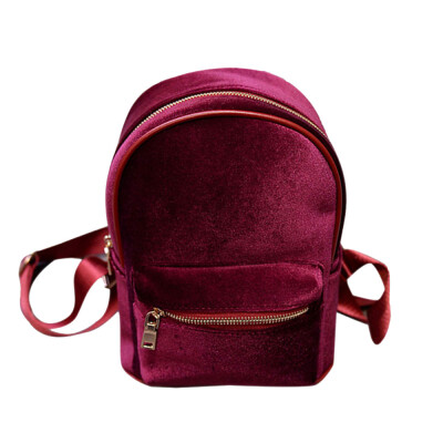 

Tailored Fashion Simple Backpack Soft Velvet Backpack Women Small Travel Backpack