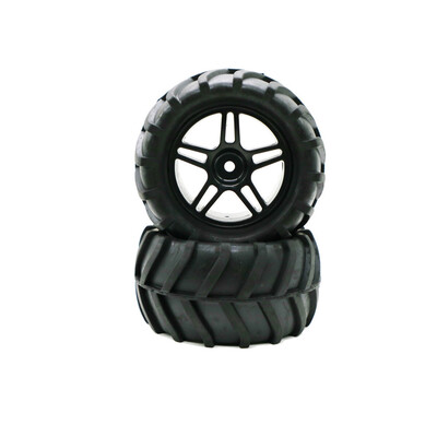 

Tailored 2PCS Car Tires Rubber Wheel Tyre 82mm For 116 RC On Road Rock Crawler Car Truck