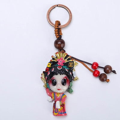 

Beijing Opera Facebook Keychain Chinese Style Featured Gift Pendant