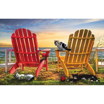 

5D DIY Full Drill Diamond Painting Chairs Cats Cross Stitch Embroidery Kit