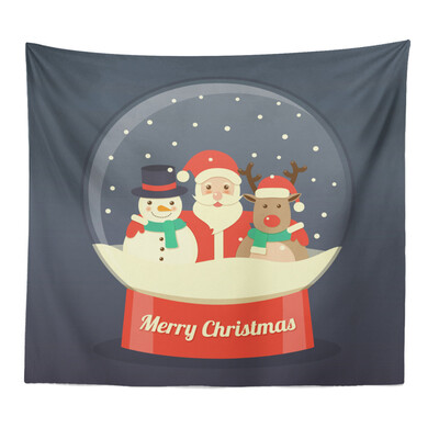 

Toponeto Merry Christmas Beach Cover Up Tunic Tapestry Tablecloth Home Decoration