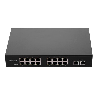 

ZWD-162BZQN 16FE 2GE POE Switch with 16 POE Ports 2 Gigabit Uplink IEEE 8023af Standard POE Switch Power for IP Camera Wireles