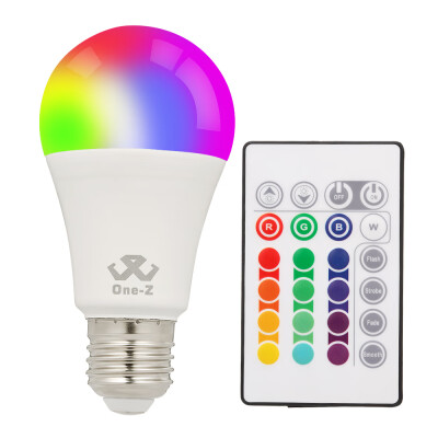 

7W RGBW LED Light Bulb A60 E2627 Color Changing LED Light Bulbs with Remote Control Memory Function Dimmable for Home Decor Stage