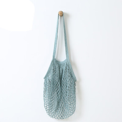 

Siaonvr Reusable Fruit String Grocery Shopper Cotton Tote Mesh Woven Net Shoulder Bag