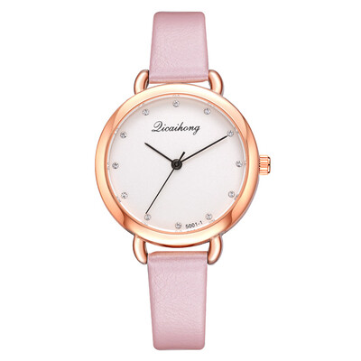 

Korean fashion with rhinestone scale time watch wish new direct PU ladies watch