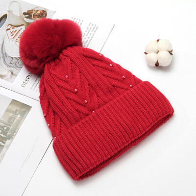 

Tailored Fashion Womens Winter Collar Plus Wild Thick knit Warm Hat