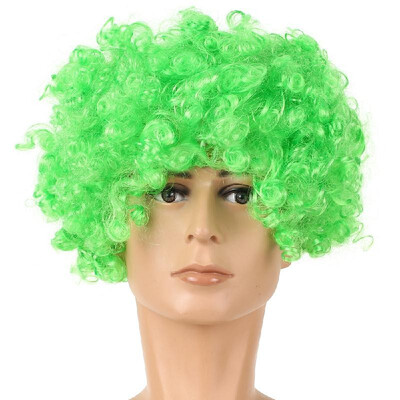 

Soccer Fans Wig Explosion Curly Hairpiece Party Decoration Carnival Headwear Wigs