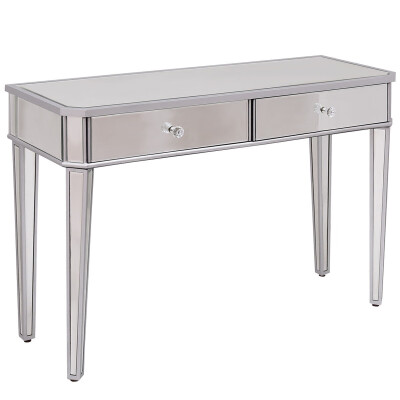 

2 Drawers Mirrored Vanity Make-Up Desk Console