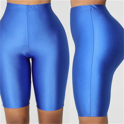 

Womens Stretch Biker Bike Shorts Workout Spandex Leggings Knee Length