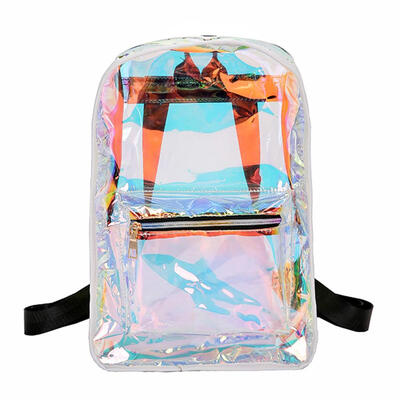 

Street Women PVC Clear Laser Hologram Backpack Girls Casual Shoulder Bags