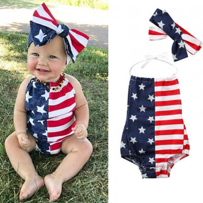 

Cute Newborn Baby Girl Backless Romper Jumpsuit Summer Sunsuit Kid Clothes Outfit