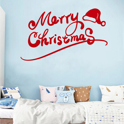 

Gobestart Removable Wall Sticker Christmas Tree Window Vinyl For Party Home Wall Decal