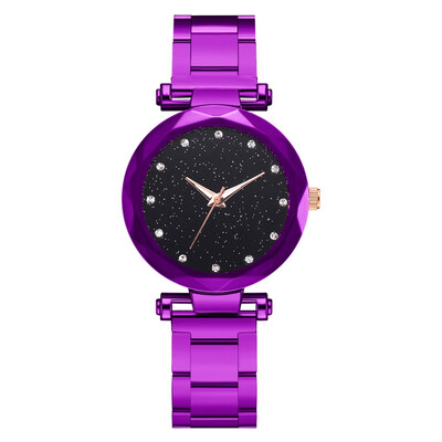 

Steel belt watch fashion diamond-studded alloy quartz watch female star watch