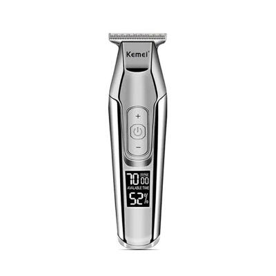 

Kemei Barber Professional Hair Clipper LCD Display Hair Trimmer Hair Cutting Kit For Men - EU Plug - Silver