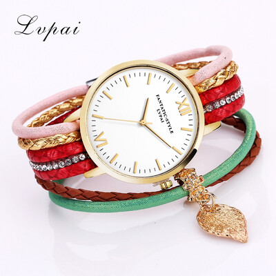 

Fashion small twist braided bracelet watch simple female models multicolor winding watch