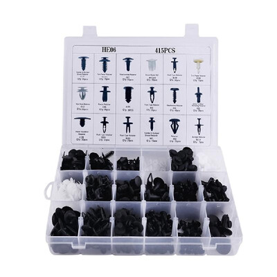 

415PCS Car Fasteners Door Panel Retainer Fender Bumper Fixing Clip Universal Vehicle Plastic Nylon Fastener for FordChevrole