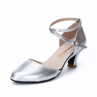 

YAGEYAN modern dance shoes soft bottom dance shoes patent leather square dance shoes dance shoes 4194