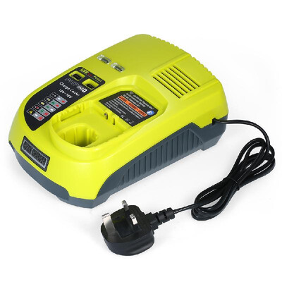 

Dual Chemistry IntelliPort Charger for All Ryobi 12V-18V ONE Lithium Battery & NiCad Universal Battery Charger Dual USB Ports Ryo