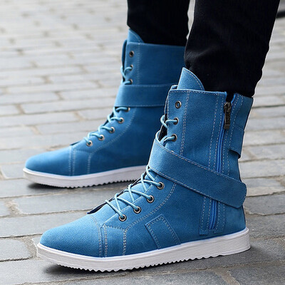

British Martin boots mens warm plus velvet cotton shoes in the snow high shoes mens boots military boots summer boots long boots high boots