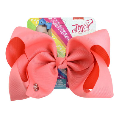 

Solid color large bow fabric ribbed polyester bow hairpin girl hair accessories