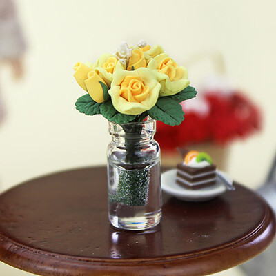 

Tailored 112 16 Dollhouse Miniature Scene Model Bottle Flower Pretend Play Toy