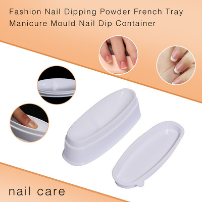 

Toponeto Fashion Nail Dipping Powder French Tray Manicure Mould Nail Dip Container