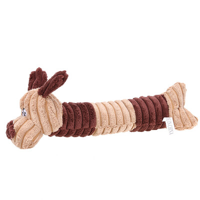 

Cute Dogs Shape Pet Dog Cat Biting Chew Bite Funny Plush Sound Squeak Toy