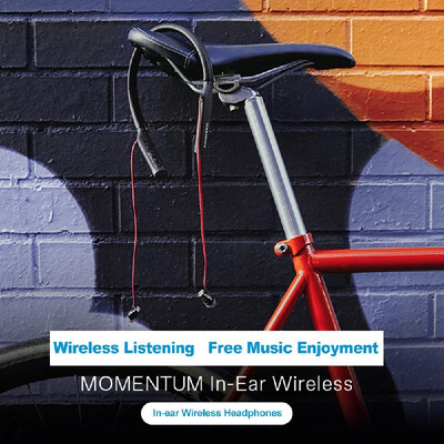 

Sennheiser Momentum In-Ear Bluetooth 41 Wireless Headphones Sports Neckband Headset Mobile Earphones with Apt-X AAC NFC Pairing 1