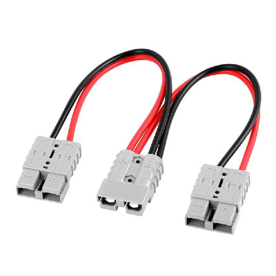 

Forklift Charger Battery Connector Charging Plug Divided into Two Large Current 50A 600V 10AWG Cable Line for Various Electric Veh