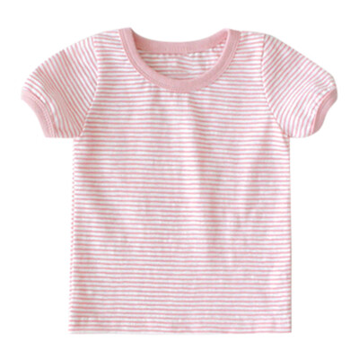 

Children Kids Boy Girl Infant Short Sleeve Striped Printed T-shirt Tops Clothes